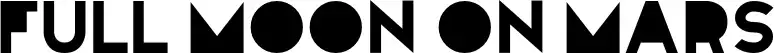 Full Moon On Mars font