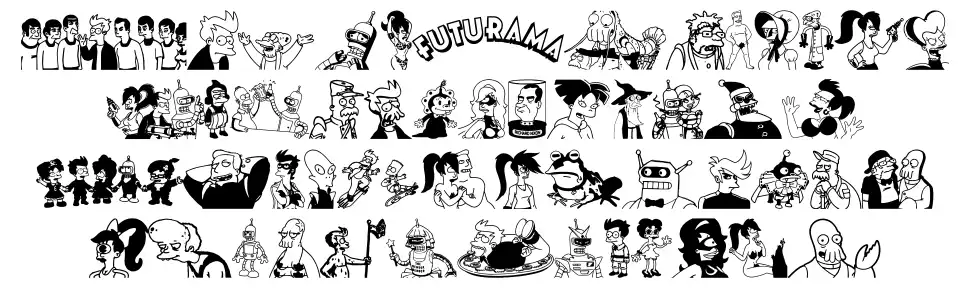 Futurama All Hail The Hypnotoad फॉन्ट