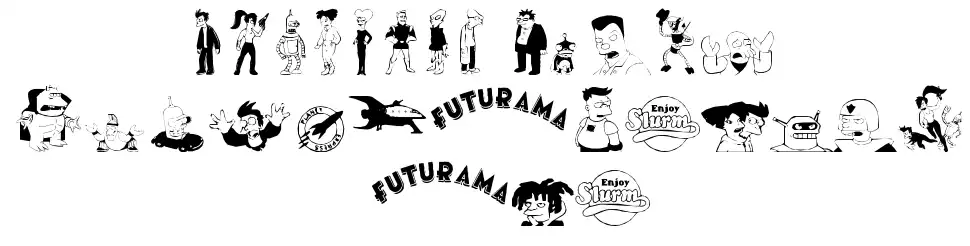 Futurama Dingbats font