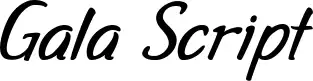 Gala Script font