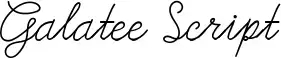 Galatee Script