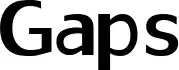 Gaps font