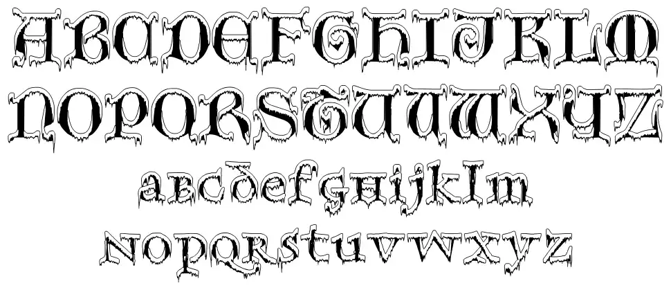 Generic Uncials SnowCapped font