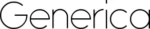 Generica font