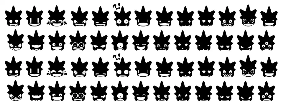 Ghost & Punk Smileys font