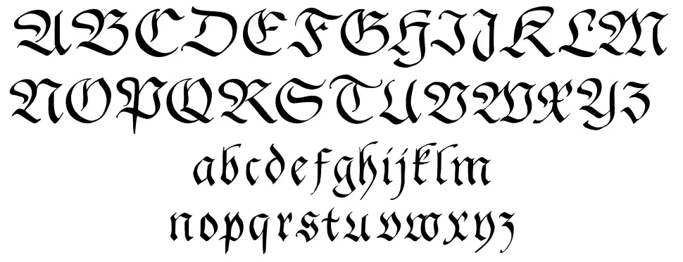 Gingko Fraktur font