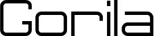 Gorila font