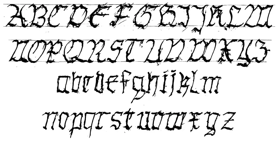 Gothic Hand Dirty шрифт
