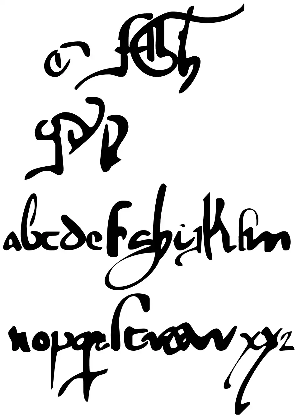 Gotische Minuskel 1269 PW Demo font