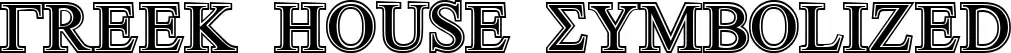 Greek House Symbolized font