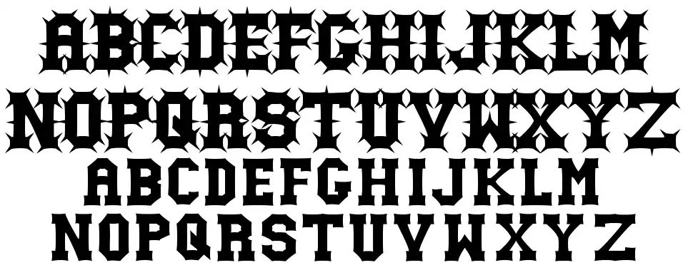 Gutcruncher font