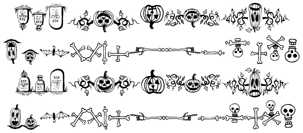 Halloween Borders font
