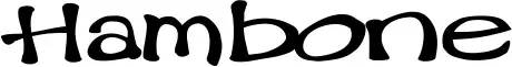 Hambone font