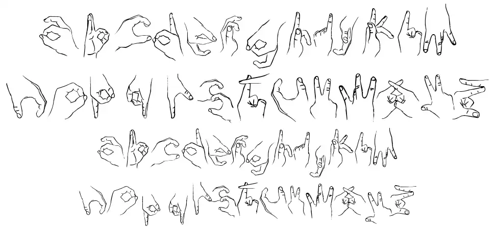 Handstand font