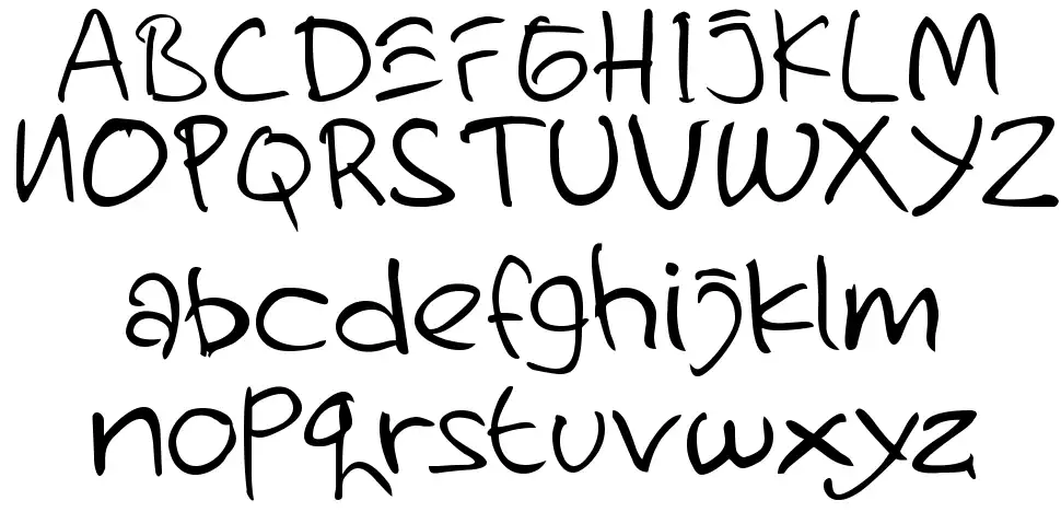 Handzpyd font