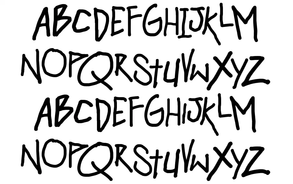 Hangover Monday font