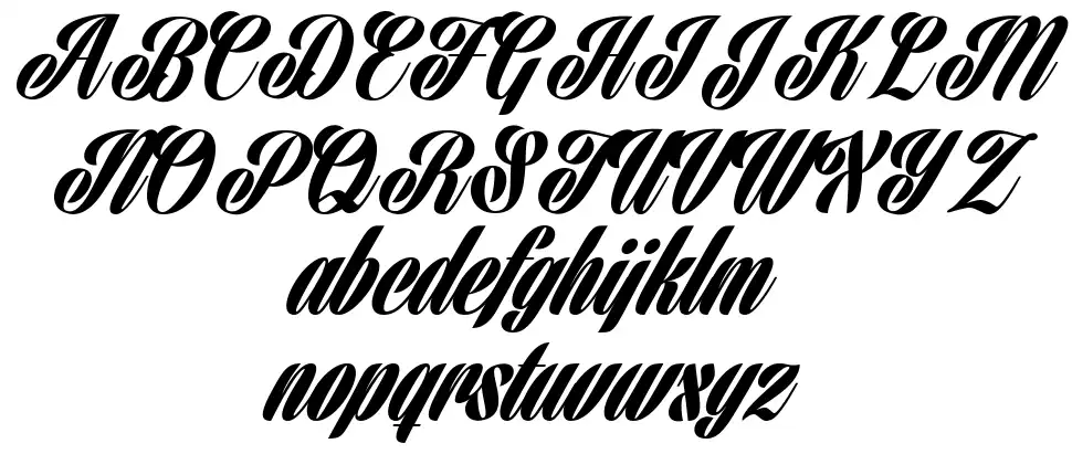 Harbell font