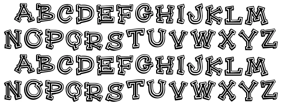 Hee Haw font