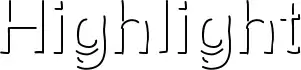 Highlight font