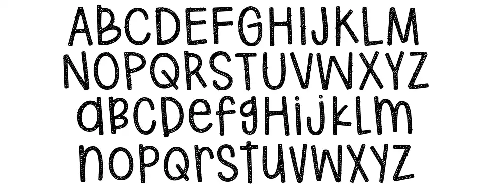 Hodgepodgery Sketched schriftart