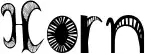 Horn font