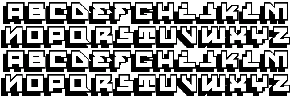 House Paint Shadow font