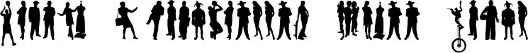 Human Silhouettes Free Eight