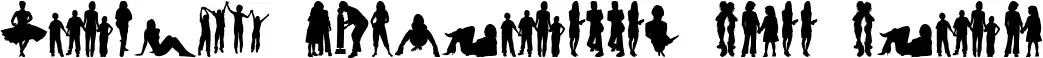 Human Silhouettes Free Four
