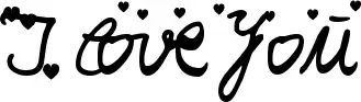 I love you