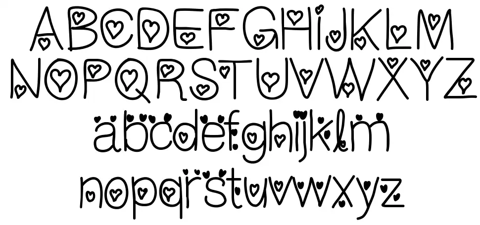I Love You Forever font