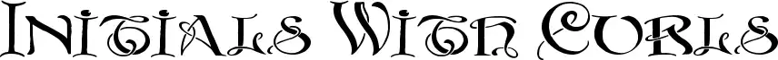 Initials With Curls