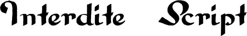 Interdite Script font