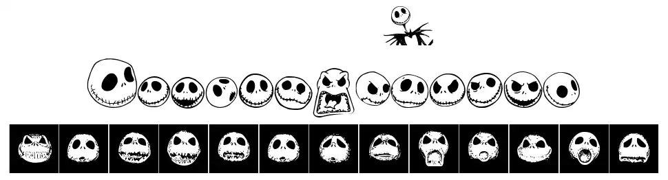 Jack Skellingtonbats font