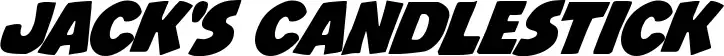 Jack's Candlestick font