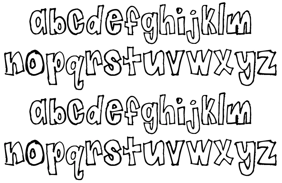 Jaggy Fries font