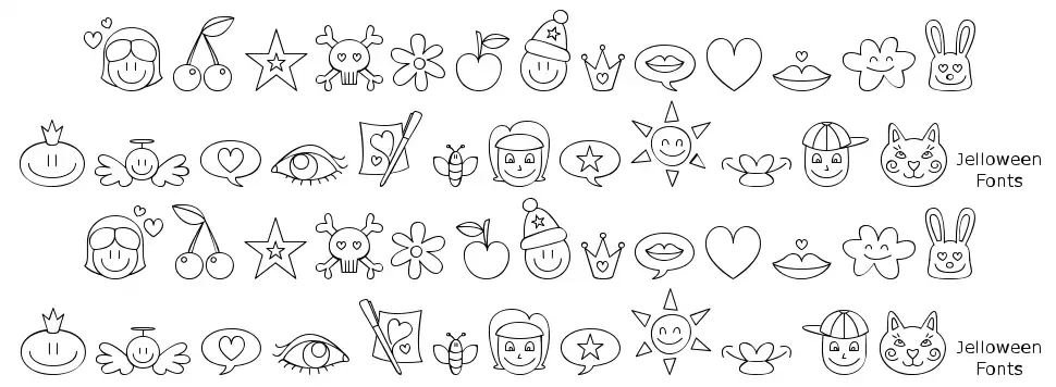 Jellodings font
