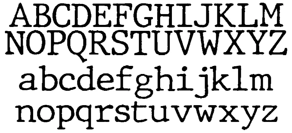 JMH Typewriter schriftart