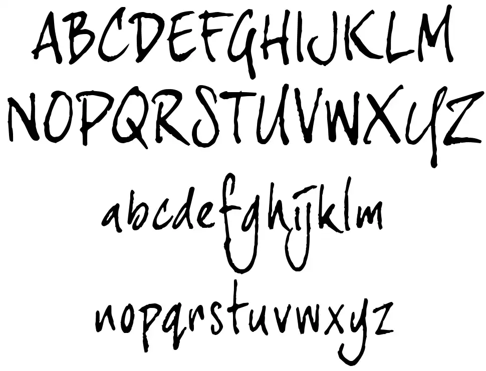 Joe Hand 3 font