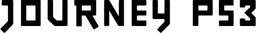 Journey PS3 font