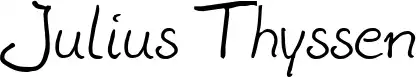 Julius Thyssen font