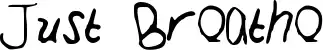 Just Breathe font