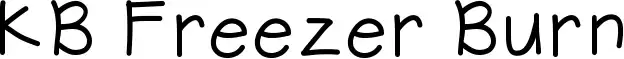KB Freezer Burn font