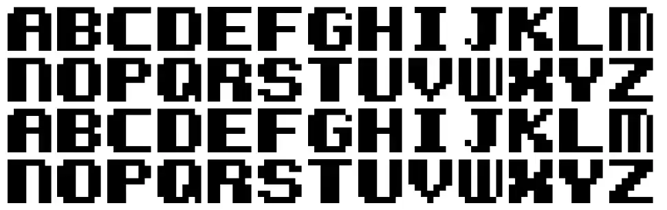 pixel font