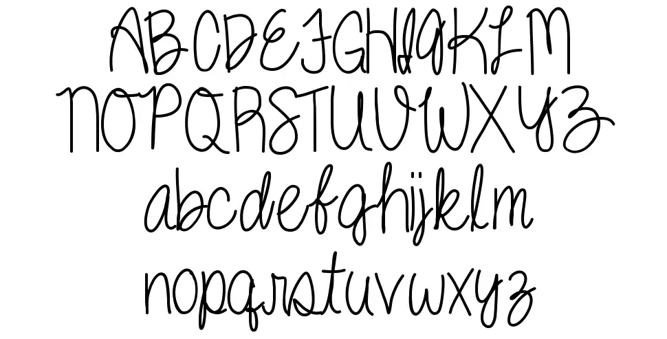 Kenzie font by Vanessa Bays FontRiver