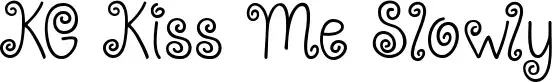 KG Kiss Me Slowly font