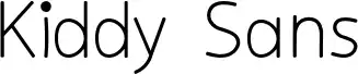 Kiddy Sans font