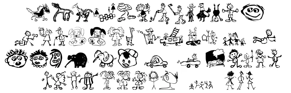 Kids Drawings font