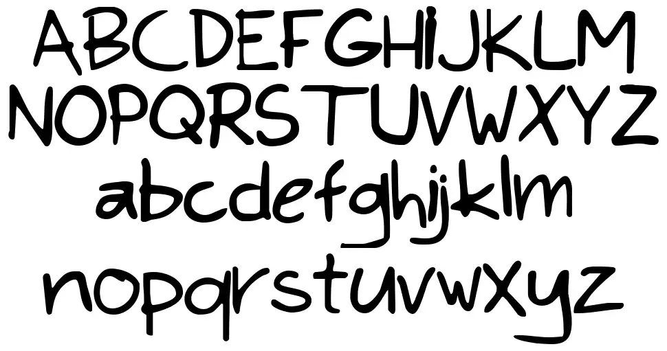 Kims Hand font
