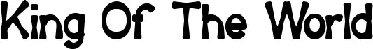 King Of The World font