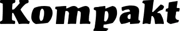 Kompakt font